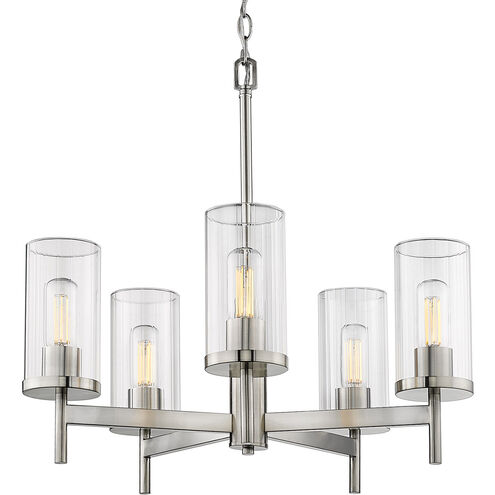 Winslett 5 Light 24 inch Pewter Chandelier Ceiling Light