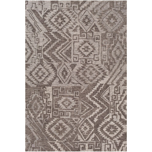 Newcastle 36 X 24 inch Medium Gray/Charcoal/Black Rugs