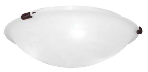 Oasis 3 Light 17 inch Bronze Semi-Flush Mount Ceiling Light