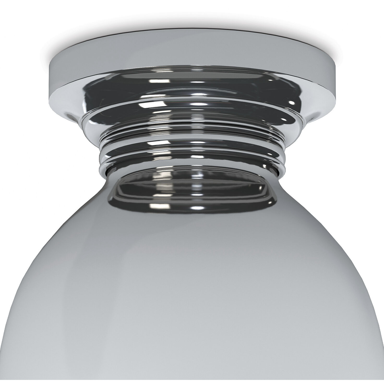 Pantry 1 Light 9 inch Polished Nickel Flush Mount Ceiling Light