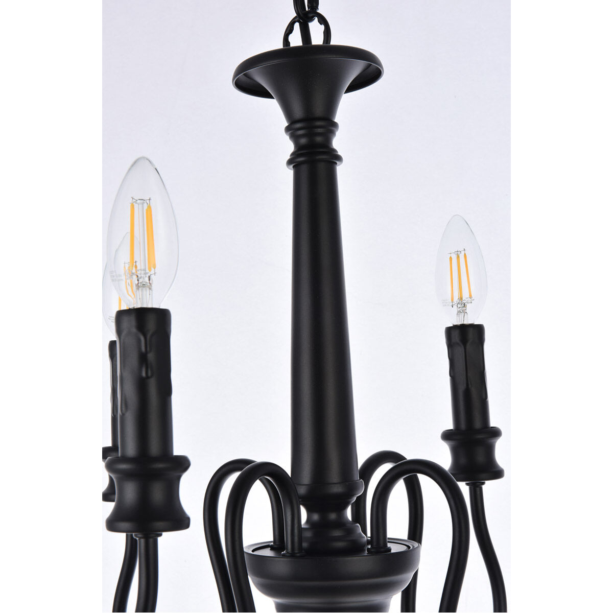 Flynx 4 Light 14 inch Black Pendant Ceiling Light