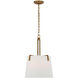 Visual Comfort Signature Collection Marie Flanigan Clifford LED 17 inch Gilded Iron Sculpted Hanging Shade Ceiling Light MF5350GI-L - Open Box