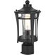 Artemis 1 Light 13 inch Black Outdoor Post Light