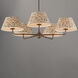 Dunbridge 5 Light 42 inch Weathered Brass Chandelier Ceiling Light