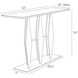 Dagmar 52 X 16 inch Matte Black Marble and Antique Gold Console