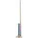 Casual Traditions Green with Polished Brass Cue Stand