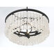 Shimmering Elegance 5 Light 28 inch Sand Coal Chandelier Ceiling Light