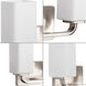 Cowan 2 Light 14 inch Brushed Nickel Bath Vanity Wall Light