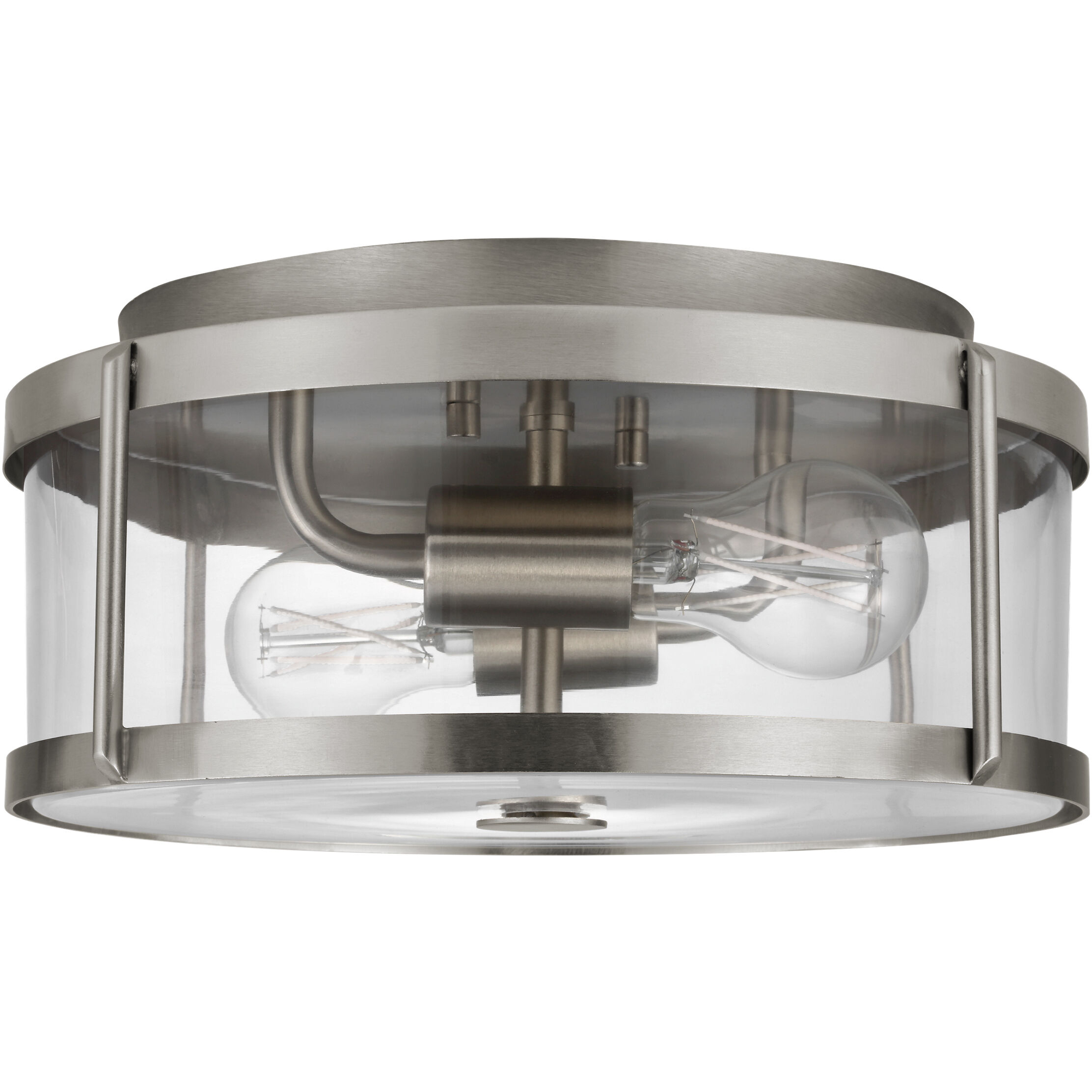 Lumra LED 13 inch Brushed Nickel Flush Mount Ceiling Light
