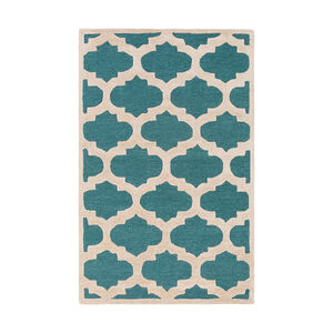Arise 114 X 90 inch Teal Indoor Area Rug, Rectangle