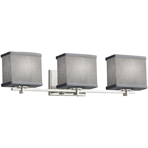Textile LED 25.75 inch Polished Chrome Bath Bar Wall Light, Rectangle
