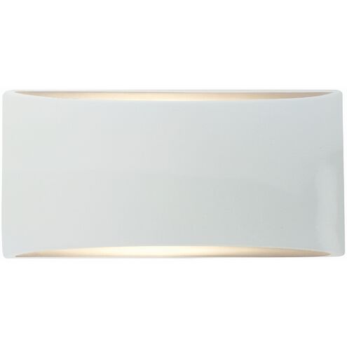 Ambiance LED 10 inch Gloss White ADA Wall Sconce Wall Light