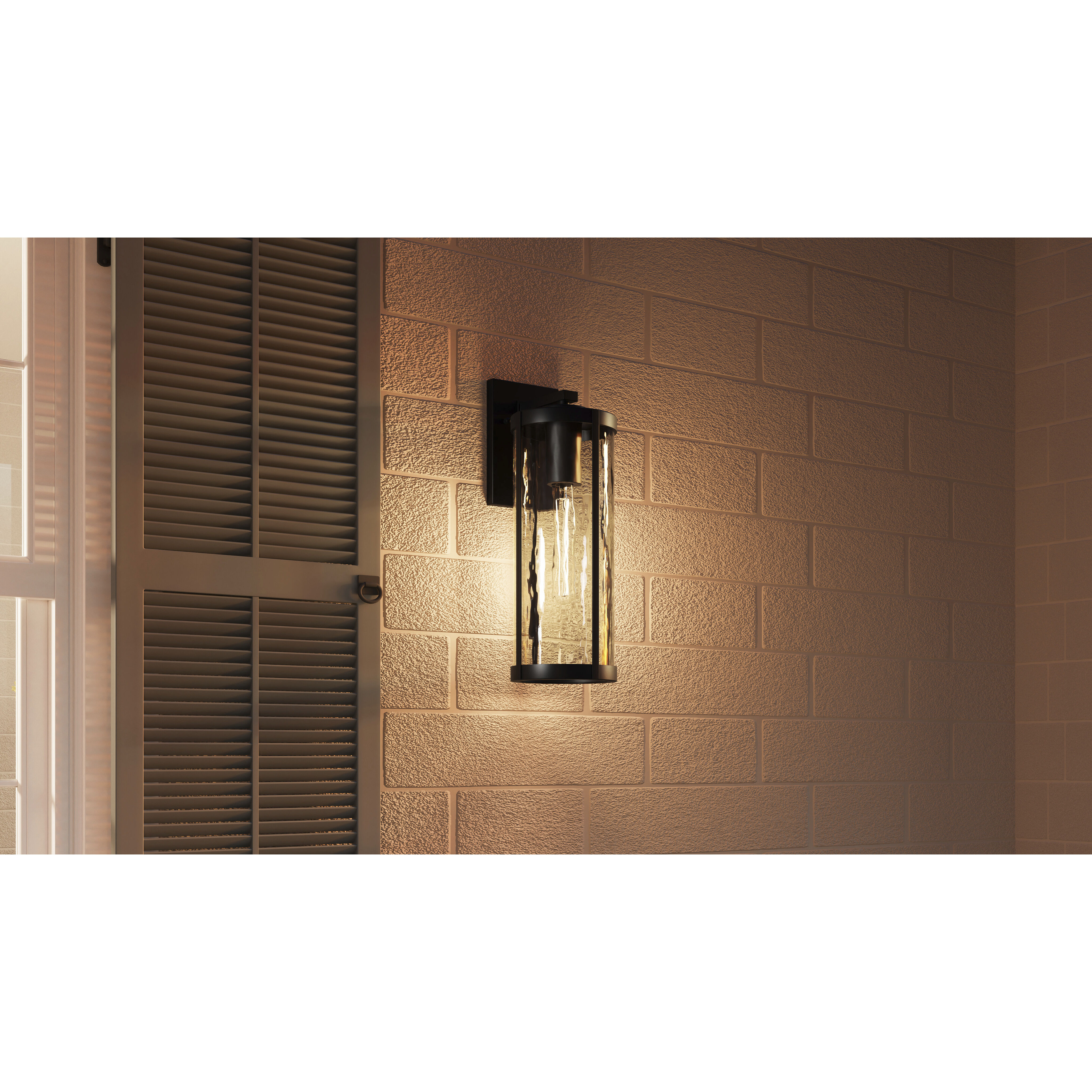 Culpo 1 Light 20 inch Matte Black Outdoor Wall Lantern