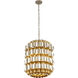 Swoon 6 Light 20 inch Antique Gold/Gold Dust Foyer Pendant Ceiling Light, Smithsonian Collaboration