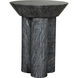Nox 22 X 18 inch Black Marble Side Table