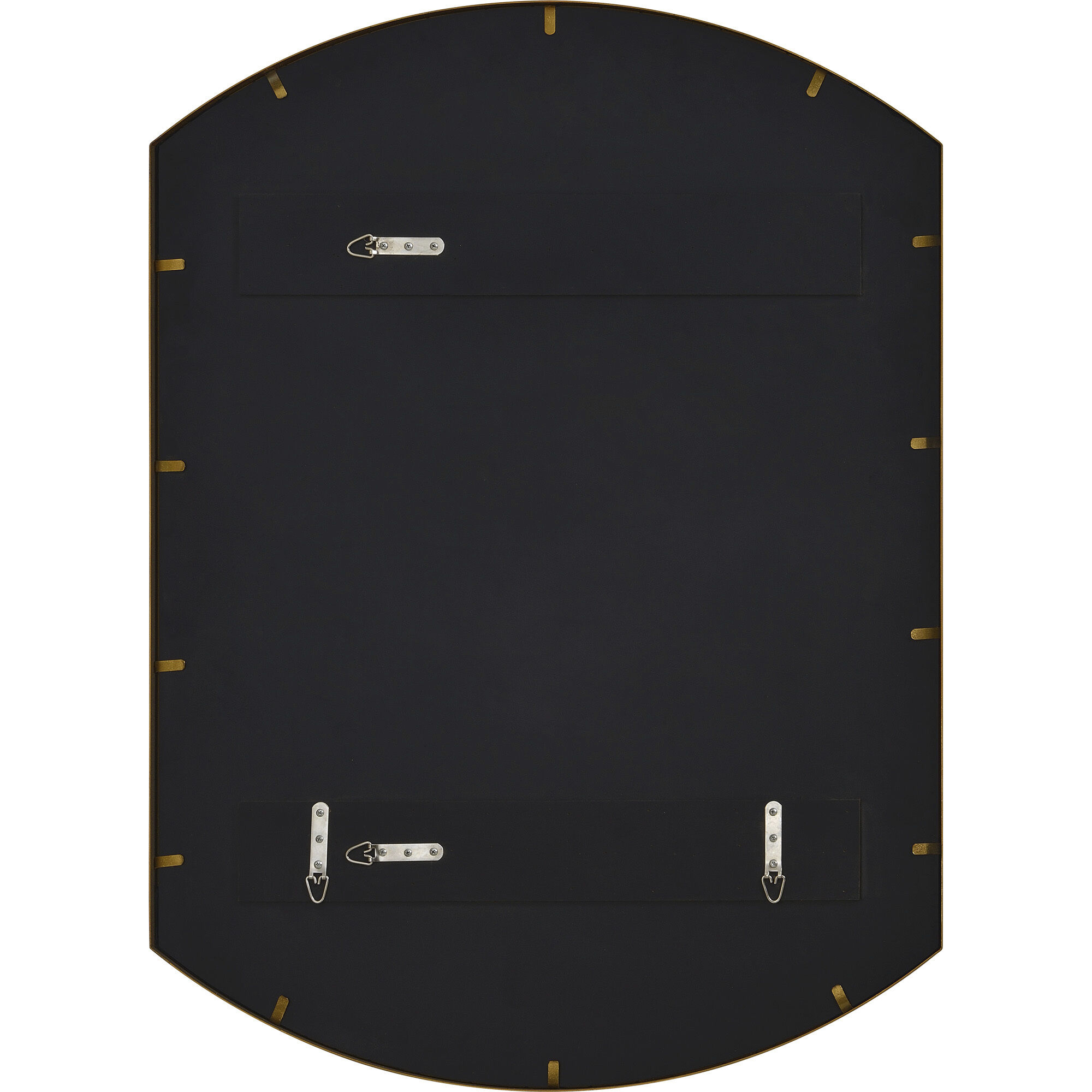 Vanessa 40 X 30 inch Gold and Clear Mirror