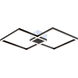 Fractal 23 inch Satin Dark Gray Flush Mount / Wall Sconce Ceiling Light