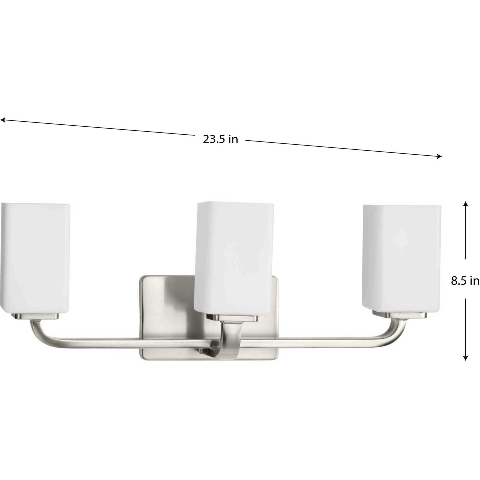 Cowan 3 Light 24 inch Brushed Nickel Bath Vanity Wall Light