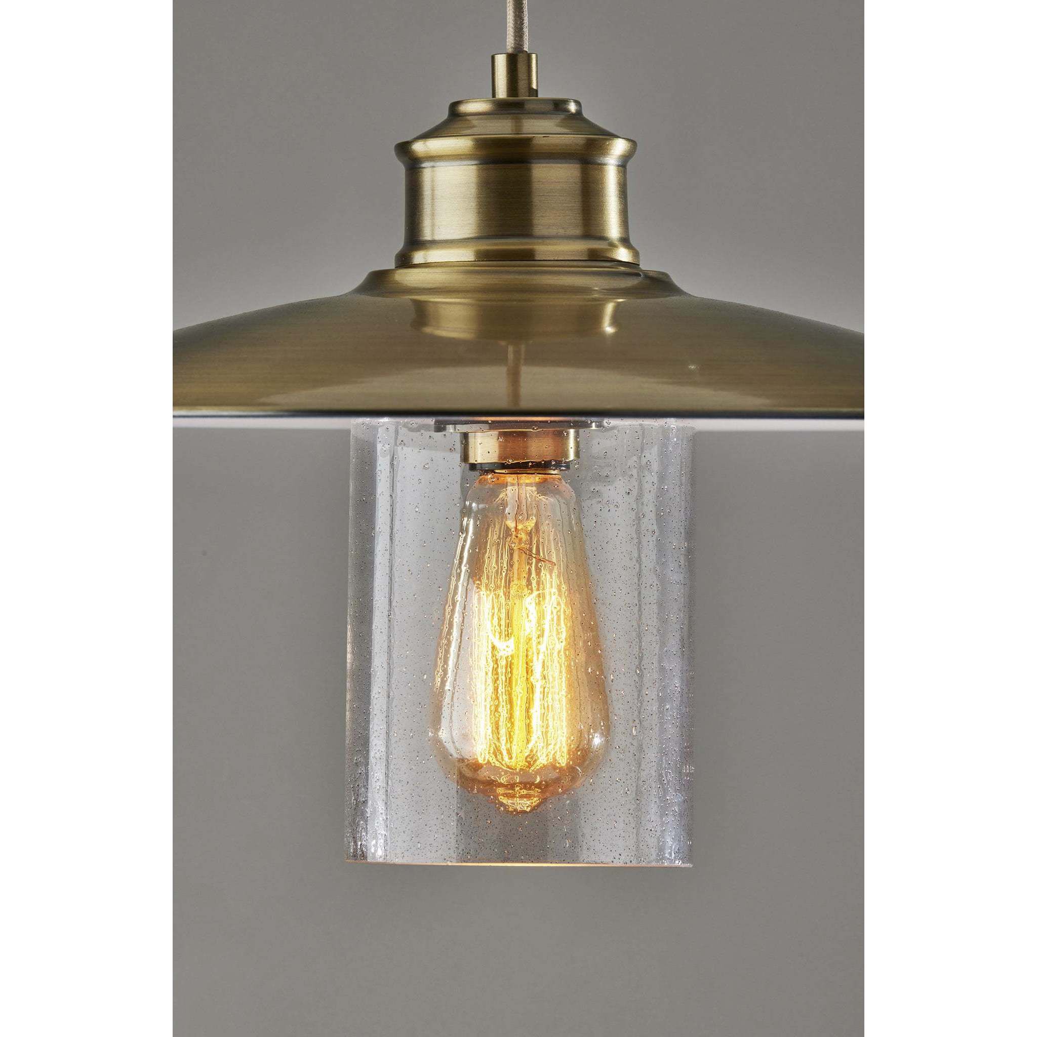 Kieran 15 inch Antique Brass Pendant Ceiling Light