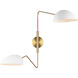 ED Ellen DeGeneres Jane 2 Light 7.00 inch Swing Arm Light/Wall Lamp