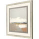 Soothing Serenity White and Beige and Black and Brown Framed Art