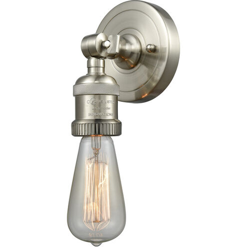 Franklin Restoration Bare Bulb LED 4.5 inch Brushed Satin Nickel ADA Sconce Wall Light, Franklin Restoration