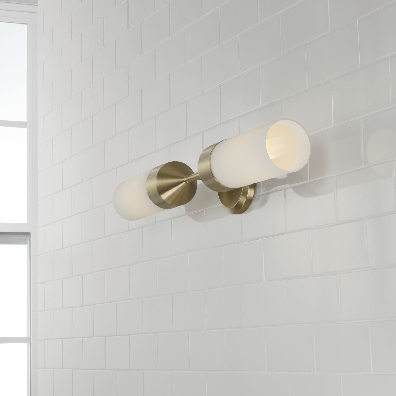Devon 2 Light 5 inch Matte Brass Sconce Wall Light