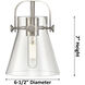 Pilaster II Cone 3 Light 26.5 inch Polished Nickel Bath Vanity Light Wall Light in Matte White Glass