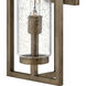 Cordillera Outdoor Wall Mount Lantern in Burnished Bronze, Large