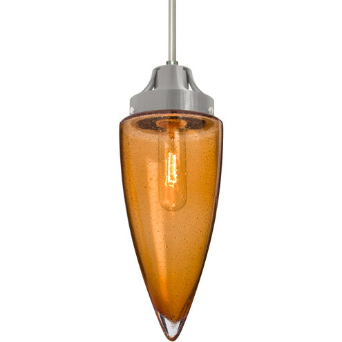 Sulu 1 Light Satin Nickel Pendant Ceiling Light