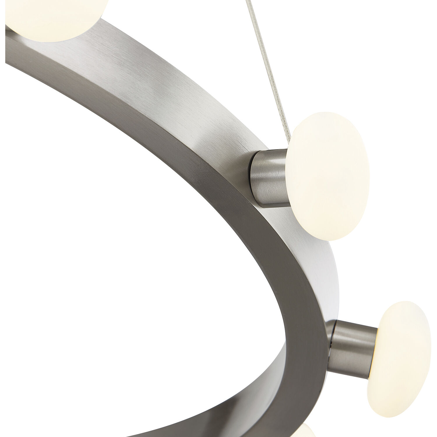Rezz LED 27.63 inch Brushed Nickel Pendant Ceiling Light