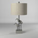 Chittaway 31 inch 150 watt Gray Table Lamp Portable Light