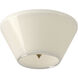 Holt LED 7.25 inch Brushed Gold/Glossy Opal Glass Flush Mount Ceiling Light