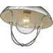 Ansel 1 Light 11 inch Galvanized Outdoor Flush Mount