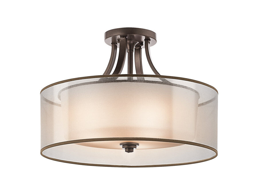 Kichler Lacey 4 Light Semi Flush Antique Pewter 42387AP