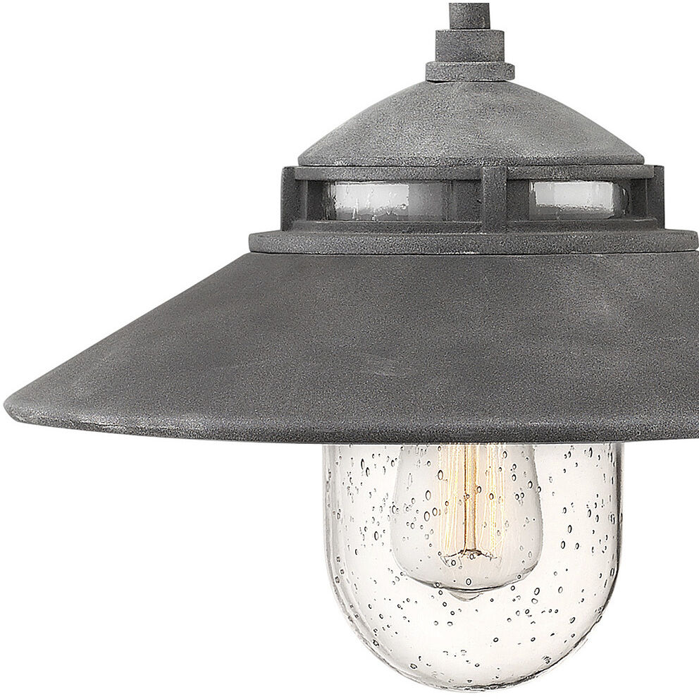 Atwell Outdoor Wall Mount Lantern in Aged Zinc, Small