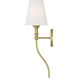 Mairbourne 1 Light 6.5 inch Vintage Brass Indoor Wall Sconce Wall Light