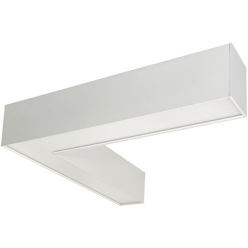 L-Line 3.13 inch White LED Indirect/Direct Linear Ceiling Light, L-Shaped, Selectable CCT