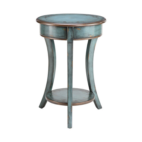 Freya 18 inch Aged Blue Accent Table