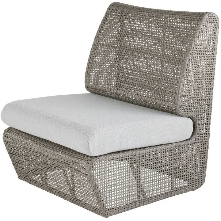 Dupont Porpoise and Weathered Gray Outdoor Chair