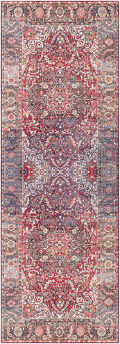 Iris 90 X 30 inch Red Rug in 2.5 x 8, Runner