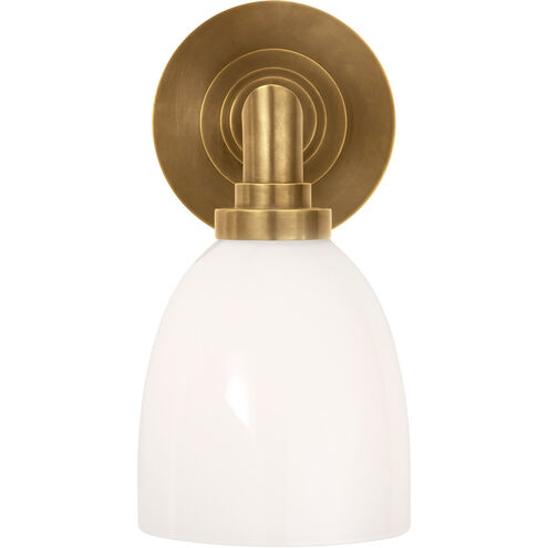 Visual Comfort E. F. Chapman Wilton 1 Light 5 inch Hand-Rubbed Antique Brass Bath Wall Light SL2841HAB-WG - Open Box
