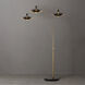 Rancho Mirage 87 inch 60 watt Weathered Brass and Black Arc Floor Lamp Portable Light