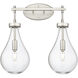 Downtown Urban Owego 2 Light 18 inch Satin Nickel Bath Vanity Light Wall Light in Clear