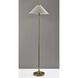 Esme 60 inch 60 watt Antique Brass Floor Lamp Portable Light