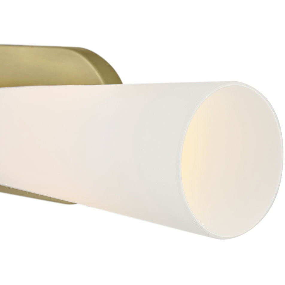 Beau 2 Light 5.25 inch Lacquered Brass Linear Bath Sconce Wall Light
