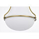 Valdora 1 Light 14 inch Natural Brass Pendant Ceiling Light