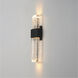 Rune LED 19 inch Black Outdoor Wall Sconce