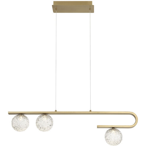 Phillimore LED 4 inch Brushed Gold Pendant Ceiling Light