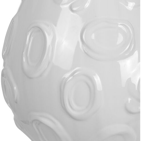 Loop 25 inch 150.00 watt White Glaze and Brushed Nickel Table Lamp Portable Light